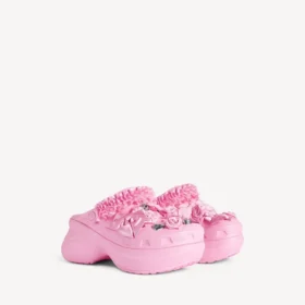 Γυναικεία Mules Crocs™ Jibbitz™ σε ανοιχτό ροζ
