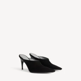 Γυναικεία Mules Duchesse σε μαύρο χρώμα