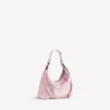 Γυναικεία τσάντα hobo Le City, μικρή, σε ροζ χρώμα «petal pink»