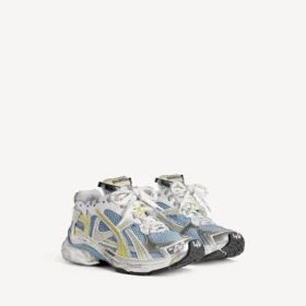 Γυναικείο αθλητικό Sneakers σε μπλε/κίτρινο/λευκό