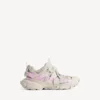 Γυναικείο αθλητικό Sneakers «Track Signature» σε μπεζ/ροζ