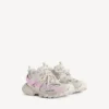 Γυναικείο αθλητικό Sneakers «Track Signature» σε μπεζ/ροζ