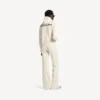 Γυναικείο φούτερ με κουκούλα Balenciaga Back Medium Fit σε κρεμ χρώμα