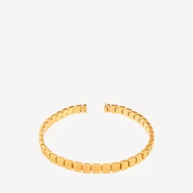 Γυναικείο κολιέ τύπου choker με μίνι κρίκους σε γυαλιστερό χρυσό