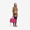 Γυναικείο κοντό μπουφάν techwear σε χρώμα καμήλας
