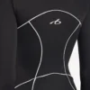 Γυναικείο κορμάκι techwear με μακριά μανίκια σε μαύρο χρώμα