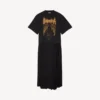 Γυναικείο μαύρο T-shirt Balenciaga Sacra Cœur με ουρά