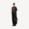 Γυναικείο μαύρο T-shirt Balenciaga Sacra Cœur με ουρά
