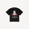 Γυναικείο oversized T-shirt «The Door» σε μαύρο χρώμα