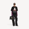 Γυναικείο oversized T-shirt «The Door» σε μαύρο χρώμα