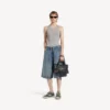 Γυναικείο παπούτσι τύπου Sneakers «Hamptons» από τζιν σε μπλε/εκρού