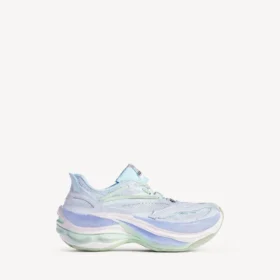 Γυναικείο παπούτσι τύπου Sneakers «Jet» σε ανοιχτό μπλε/λιλά/λάιμ