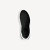 Γυναικείο πλεκτό πάνινο Sneakers Speed 2.0 από ανακυκλωμένα υλικά με δίχρωμη σόλα σε μαύρο/λευκό