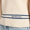 Γυναικείο πουλόβερ με λαιμόκοψη τύπου «boatneck» σε μπλε ναυτικό/λευκό