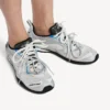 Γυναικείο Radar Gradient Lines Sneakers σε λευκό/γκρι/ασημί/μαύρο/μπλε