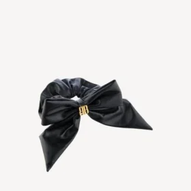 Γυναικείο scrunchie Clemence XL σε μαύρο/χρυσό