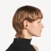 Γυναικείο σκουλαρίκι τύπου «ear cuff» eisa xs σε γυαλιστερό χρυσό