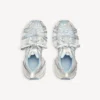 Γυναικείο Sneakers 3XL Extreme Laces με λογότυπο σε λευκό/εκρού/γαλάζιο