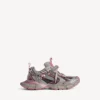 Γυναικείο Sneakers 3XL με ντεγκραντέ και διακοσμητικά στοιχεία σε γκρι/ροζ