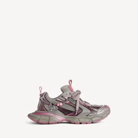 Γυναικείο Sneakers 3XL με ντεγκραντέ και διακοσμητικά στοιχεία σε γκρι/ροζ