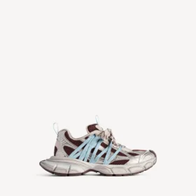 Γυναικείο Sneakers 3XL με πλέξη σε καφέ/μπεζ/μπλε
