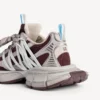 Γυναικείο Sneakers 3XL με πλέξη σε καφέ/μπεζ/μπλε