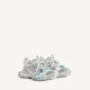 Γυναικείο Sneakers με κορδόνια 3XL σε χρώματα ταούπε/λευκό/ανοιχτό μπλε