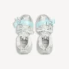 Γυναικείο Sneakers με κορδόνια 3XL σε χρώματα ταούπε/λευκό/ανοιχτό μπλε