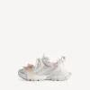 Γυναικείο Sneakers με κορδόνια 3XL σε λευκό/ανοιχτό ροζ
