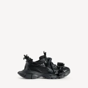 Γυναικείο Sneakers με κορδόνια 3XL σε μαύρο χρώμα