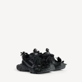 Γυναικείο Sneakers με κορδόνια 3XL σε μαύρο χρώμα