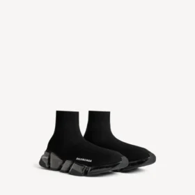 Ανδρικό Sneakers Speed 2.0 με πλήρως διαφανή σόλα από ανακυκλωμένο πλεκτό ύφασμα σε μαύρο χρώμα