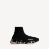 Ανδρικό Sneakers Speed 2.0 με πλήρως διαφανή σόλα από ανακυκλωμένο πλεκτό ύφασμα σε μαύρο/μπεζ