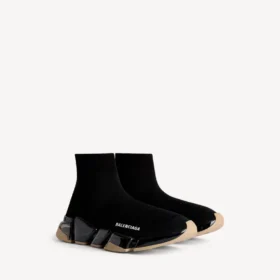 Γυναικείο Sneakers Speed 2.0 με πλήρως διαφανή σόλα από ανακυκλωμένο πλεκτό ύφασμα σε μαύρο/μπεζ