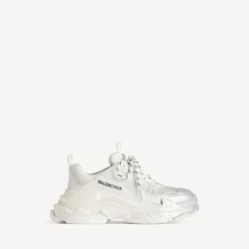 Γυναικείο Sneakers Triple S Glitter Spray σε λευκό/ασημί