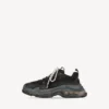 Γυναικείο Sneakers Triple S με διαφανή σόλα σε μαύρο χρώμα