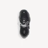 Γυναικείο Sneakers Triple S με διαφανή σόλα σε μαύρο χρώμα