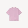 Γυναικείο T-shirt 520 stickers με μεσαία εφαρμογή σε παλαιό ροζ/λευκό
