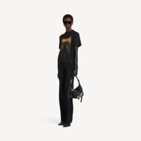 Γυναικείο T-shirt Balenciaga Sacra Cœur με μεσαία εφαρμογή, σε μαύρο χρώμα