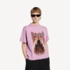 Γυναικείο T-shirt Balenciaga Sacra Cœur με μεσαία εφαρμογή σε παλαιό ροζ χρώμα