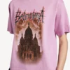 Γυναικείο T-shirt Balenciaga Sacra Cœur με μεσαία εφαρμογή σε παλαιό ροζ χρώμα