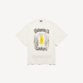 Γυναικείο T-shirt Salon de Couture με ειδική γραμμή σε κρεμ χρώμα