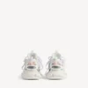 Γυναικείο Track Sneakers με φιόγκους σε λευκό/ροζ