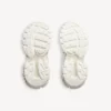 Γυναικείο Track Sneakers με φιόγκους σε λευκό/ροζ