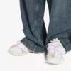 Γυναικείο Track Sneakers με φιόγκους σε λευκό/ροζ