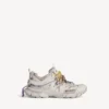 Γυναικείο Track Sneakers με κορδόνια σε χρώματα ταούπε/κίτρινο/μοβ/καφέ/μαύρο