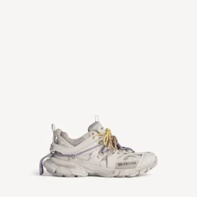 Γυναικείο Track Sneakers με κορδόνια σε χρώματα ταούπε/κίτρινο/μοβ/καφέ/μαύρο