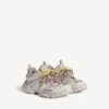 Γυναικείο Track Sneakers με κορδόνια σε χρώματα ταούπε/κίτρινο/μοβ/καφέ/μαύρο