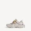 Γυναικείο Track Sneakers με κορδόνια σε χρώματα ταούπε/κίτρινο/μοβ/καφέ/μαύρο