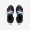 Γυναικείο Track Sneakers με κορδόνια σε μαύρο/ροζ/μπλε/μπεζ